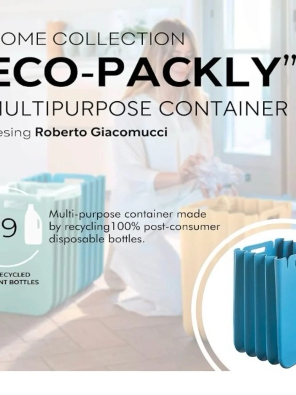 Blue Foldable Toy & Home Storage Bin - Versatile Organization